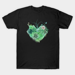 Succulent Heart T-Shirt